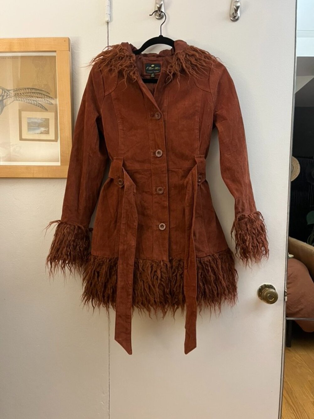 Vintage Penny Lane Leather Coat - Picture 2 of 7